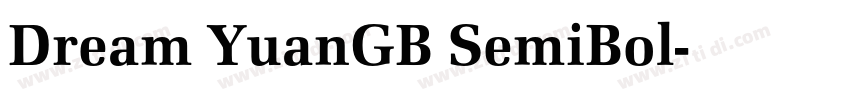 Dream YuanGB SemiBol字体转换